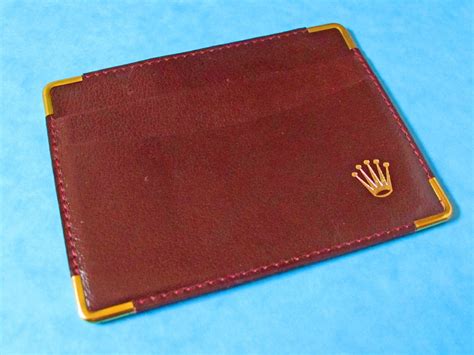 Rolex Brown Wallet Porte.